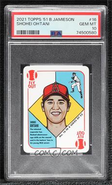 2021 1951 Topps by Blake Jamieson - [Base] - Red Back #16 - Shohei Ohtani [PSA 10 GEM MT]