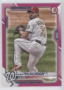 2021 Bowman - [Base] - Fuschia Border #39 - Max Scherzer /299