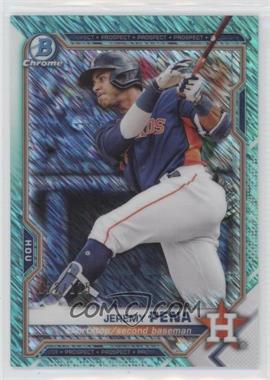 2021 Bowman - Chrome Prospects - Aqua Shimmer Refractor #BCP-11 - Jeremy Pena /125