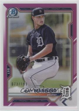 2021 Bowman - Chrome Prospects - Fuchsia Refractor #BCP-111 - Matt Manning /199