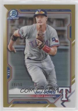 2021 Bowman - Chrome Prospects - Gold Refractor #BCP-38 - Josh Jung /50