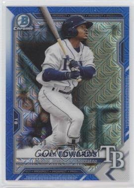 2021 Bowman - Chrome Prospects - Mega Box Blue Mojo Refractor #BCP-101 - Xavier Edwards /150 [EX to NM]