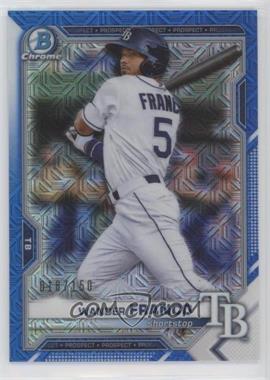 2021 Bowman - Chrome Prospects - Mega Box Blue Mojo Refractor #BCP-57 - Wander Franco /150