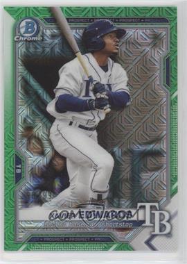 2021 Bowman - Chrome Prospects - Mega Box Green Mojo Refractor #BCP-101 - Xavier Edwards /99