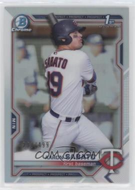 2021 Bowman - Chrome Prospects - Refractor #BCP-125 - Aaron Sabato /499