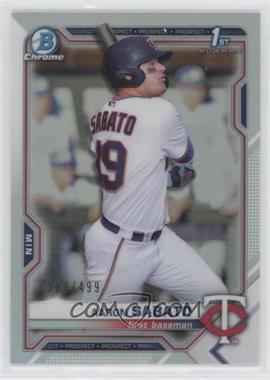 2021 Bowman - Chrome Prospects - Refractor #BCP-125 - Aaron Sabato /499