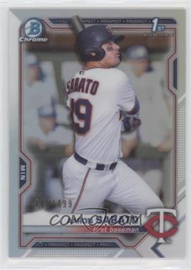 2021 Bowman - Chrome Prospects - Refractor #BCP-125 - Aaron Sabato /499