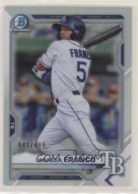 2021 Bowman - Chrome Prospects - Refractor #BCP-57 - Wander Franco /499