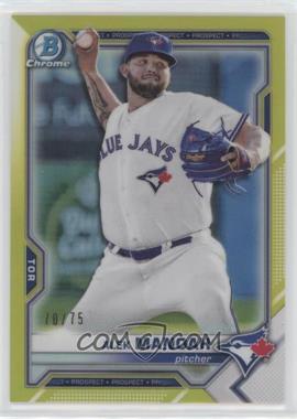 2021 Bowman - Chrome Prospects - Yellow Refractor #BCP-27 - Alek Manoah /75