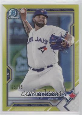 2021 Bowman - Chrome Prospects - Yellow Refractor #BCP-27 - Alek Manoah /75