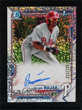 2021 Bowman - Chrome Prospects Autographs - Speckle Refractor #CPA-JR - Johan Rojas /299