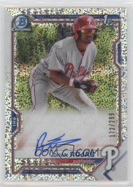 2021 Bowman - Chrome Prospects Autographs - Speckle Refractor #CPA-JR - Johan Rojas /299