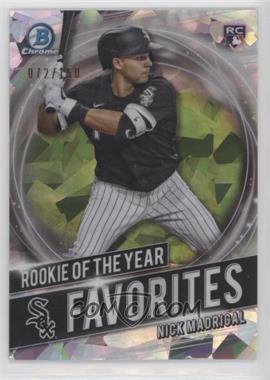 2021 Bowman - Rookie of the Year Favorites - Atomic Refractor #RRY-NM - Nick Madrigal /150