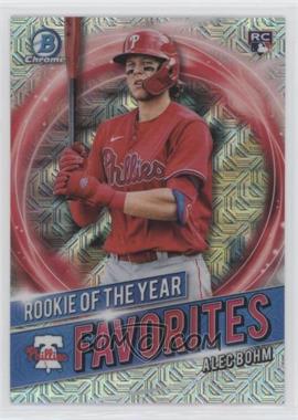 2021 Bowman - Rookie of the Year Favorites - Mega Box Mojo Refractor #RRY-AB - Alec Bohm