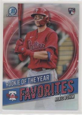 2021 Bowman - Rookie of the Year Favorites #RRY-AB - Alec Bohm