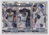 Wander Franco, Vidal Brujan, Brent Honeywell #/150