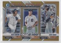 Zack Short, Riley Greene, Matt Manning #/50