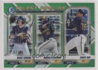 Brice Turang, Mario Feliciano, Corey Ray #/99