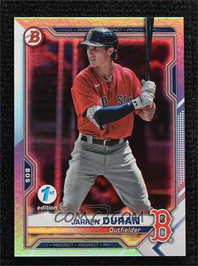 2021 Bowman 1st Edition - [Base] - Sky Blue Foil #BFE-135 - Jarren Duran