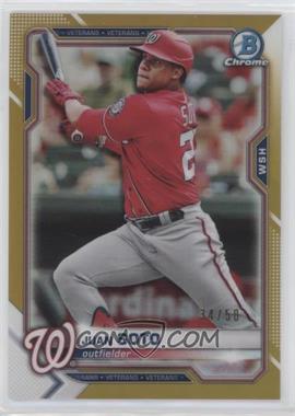 2021 Bowman Chrome - [Base] - Gold Refractor #84 - Juan Soto /50