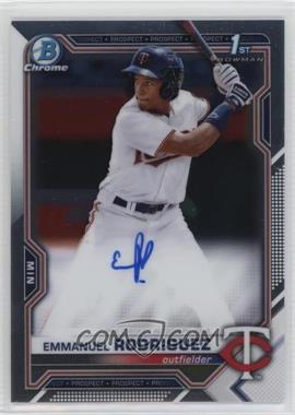 2021 Bowman Chrome - Prospect Autographs #CPA-ERO - Emmanuel Rodriguez