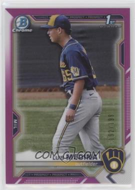 2021 Bowman Chrome - Prospects - Fuchsia Refractor #BCP-202 - Luis Medina /199