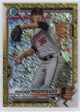 2021 Bowman Chrome - Prospects - Gold Shimmer Refractor #BCP-165 - Grayson Rodriguez /50