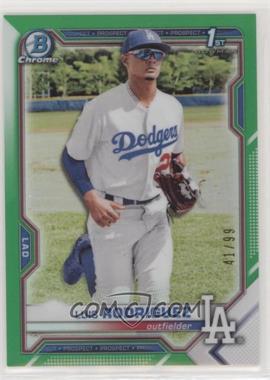 2021 Bowman Chrome - Prospects - Green Refractor #BCP-196 - Luis Rodriguez /99