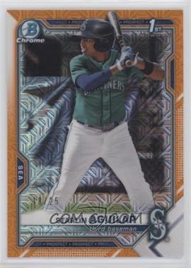 2021 Bowman Chrome - Prospects - Mega Box Orange Mojo Refractor #BCP-249 - Starlin Aguilar /25