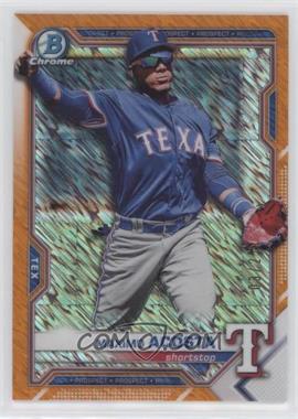 2021 Bowman Chrome - Prospects - Orange Shimmer Refractor #BCP-163 - Maximo Acosta /25