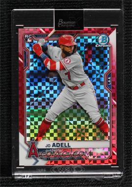 2021 Bowman Chrome X - [Base] - Red X-Fractor #42 - Jo Adell /3 [Uncirculated]