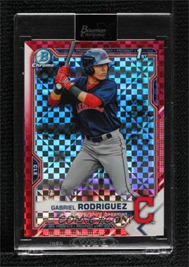 2021 Bowman Chrome X - Prospects - Red X-Fractor #BCP-180 - Gabriel Rodriguez /3 [Uncirculated]