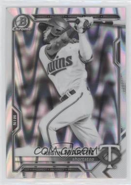 2021 Bowman Draft - Chrome - Black & White RayWave Refractor #BDC-19 - Austin Martin