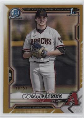 2021 Bowman Draft - Chrome - Gold Refractor #BDC-51 - Chad Patrick /50