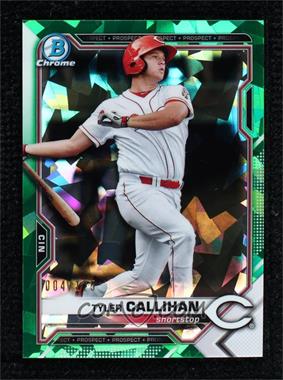 2021 Bowman Sapphire Edition - Chrome Prospects - Green Refractor #BCP-91 - Tyler Callihan /125