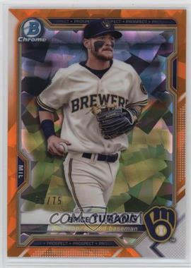 2021 Bowman Sapphire Edition - Chrome Prospects - Orange Refractor #BCP-10 - Brice Turang /75