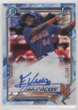 2021 Bowman Sapphire Edition - Chrome Prospects Autograph - Aqua Refractor #BSPA-FV - Freddy Valdez /99