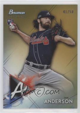 2021 Bowman Sterling - [Base] - Gold Refractor #BSR-54 - Rookies - Ian Anderson /50