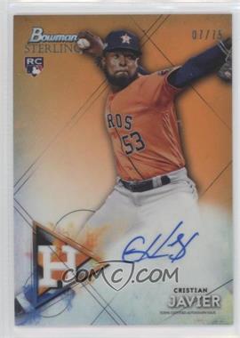 2021 Bowman Sterling - Rookie Autographs - Orange Refractor #BSRA-CJ - Cristian Javier /75