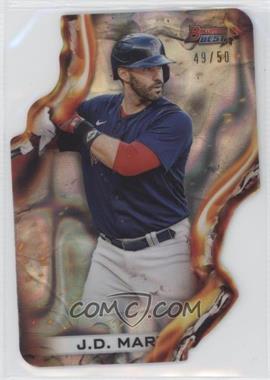 2021 Bowman's Best - Heatwave Die-Cut - Gold Lava Refractor #HW-20 - J.D. Martinez /50