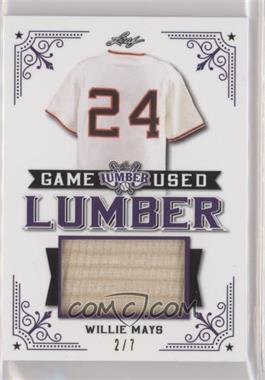 2021 Leaf Lumber - Game Used Lumber - Purple #GUL-105 - Willie Mays /7