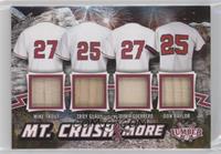 Mike Trout, Troy Glaus, Vladimir Guerrero, Don Baylor #/7