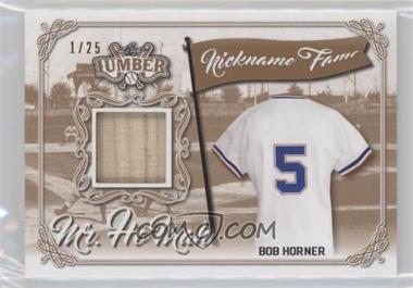 2021 Leaf Lumber - Nickname Fame Relics #NF-06 - Bob Horner /25