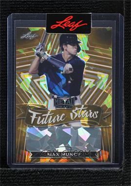 2021 Leaf Metal Draft - Future Stars - Pre-Production Proof Gold Crystals Unsigned #FS-MM2 - Max Muncy /1 [Uncirculated]