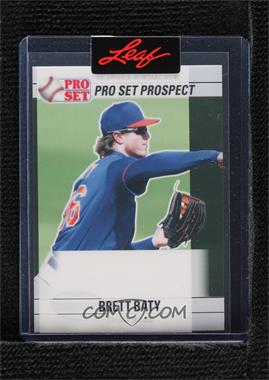 2021 Leaf Pro Set Metal - 1990 Base Autographs - Pre-Production Proof Ivory Clear Unsigned #PS0-BB3 - Brett Baty /1 [Uncirculated]