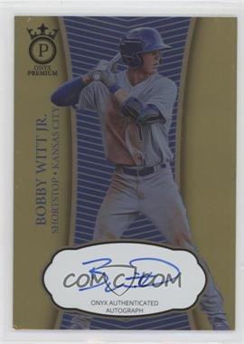 2021 Onyx Premium - Autographs - Gold #OPBW - Bobby Witt Jr. /25