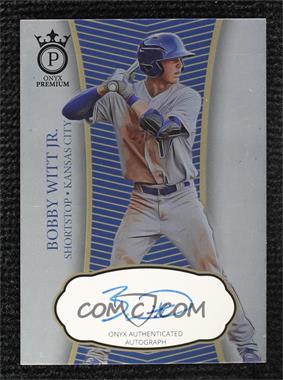 2021 Onyx Premium - Autographs - Silver #OPBW - Bobby Witt Jr. /100