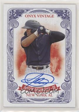 2021 Onyx Vintage - [Base] - Blue Ink Autographs #VAJD - Jasson Dominguez /275