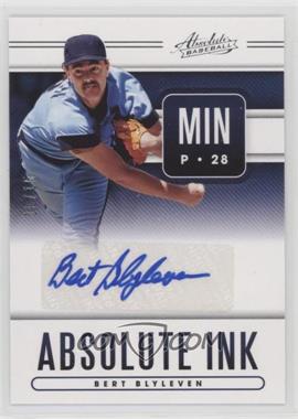 2021 Panini Absolute - Absolute Ink - Retail #AI-BB - Bert Blyleven /15