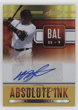 2021 Panini Absolute - Absolute Ink - Spectrum Gold #AI-1 - Miguel Tejada /5